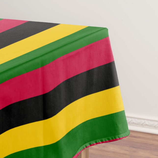 African Colours Stripes Pattern Design  Tablecloth (Creator Uploaded)