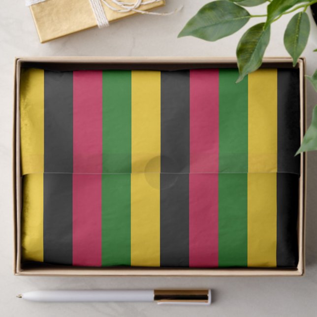 African Colours Stripes Pattern Design  Tissue Paper (Creator Uploaded)