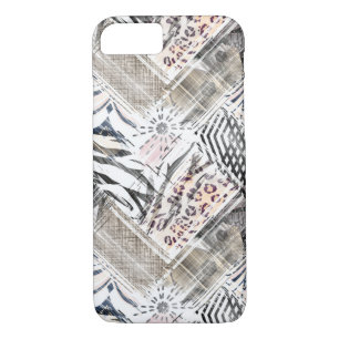 African, combined, leather, tiger, Jaguar, spotted Case-Mate iPhone Case