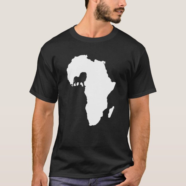 African Continent Art Travelling Africa Safari Art T-Shirt (Front)