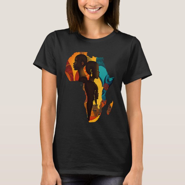 African Continent Black History  4 T-Shirt (Front)