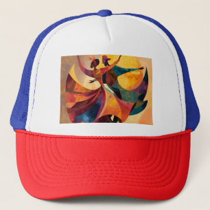 African Couple Dance — Vibrant Cultural Trucker Hat