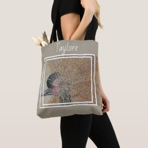 African Crane Bird Tote Bag