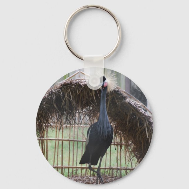 african crown crane key ring (Front)