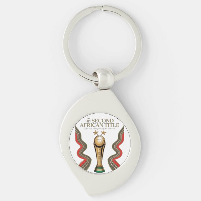 African Cup in Morocco Key Ring (Front)