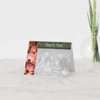 African Daisies Personalised Photo Thank You Card