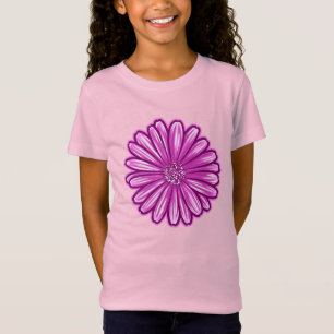 African Daisy Flower, Realistic Illustration T-Shirt