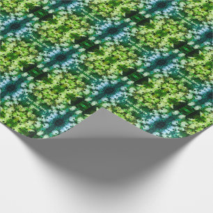 African Daisy Flowers Abstract Personalized Wrapping Paper