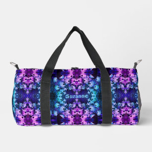 African Daisy Flowers Tinted Abstract Personalised Duffle Bag