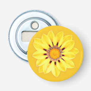 African Daisy / Gazania - Mustard Gold Bottle Opener