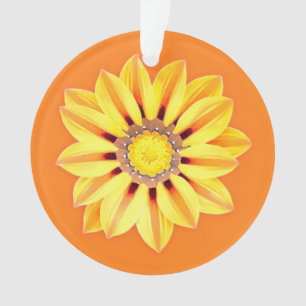 African Daisy / Gazania - Orange and Yellow Ornament