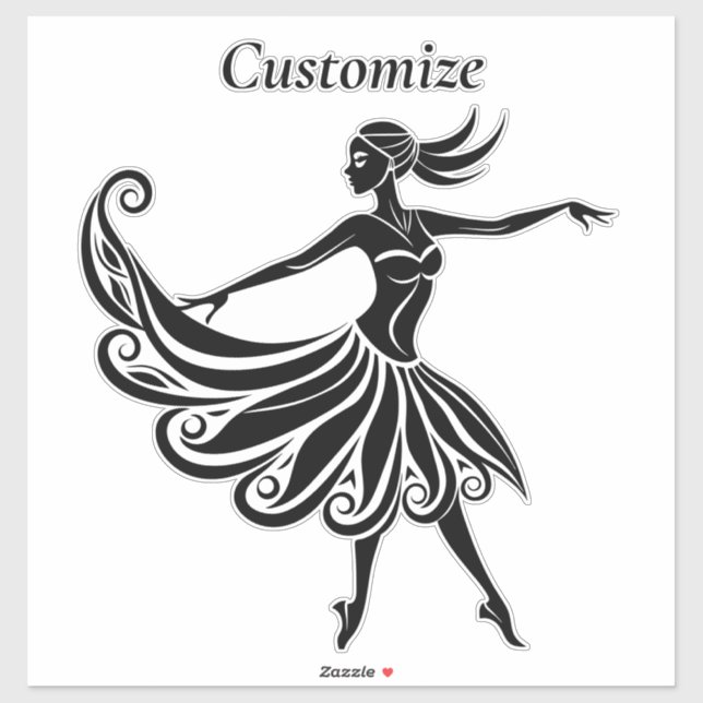African Dancer Silhouette Art Thunder_Thunder_Cove (Sheet)