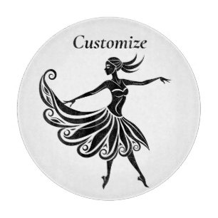 African Dancer Silhouette Art Thunder_Thunder_Cove Cutting Board