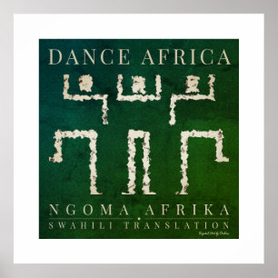 African Dancers Poster