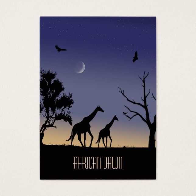 African dawn - giraffes (Front)