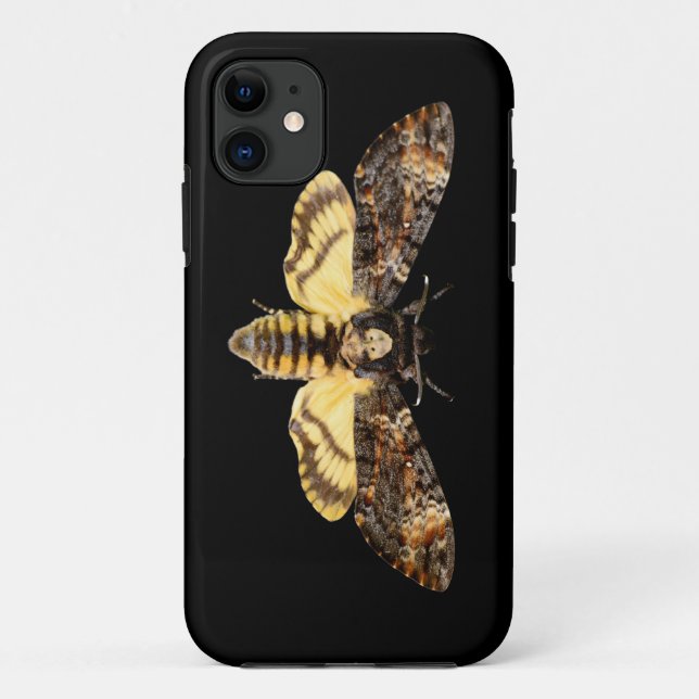 african death head moth butterfly insect Acheronti Case-Mate iPhone Case (Back)