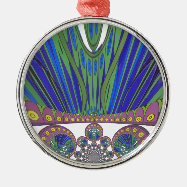 African decorative pattern modern design colours metal tree decoration (Front)