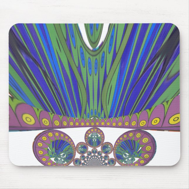 African decorative pattern modern design colours mouse pad (Front)