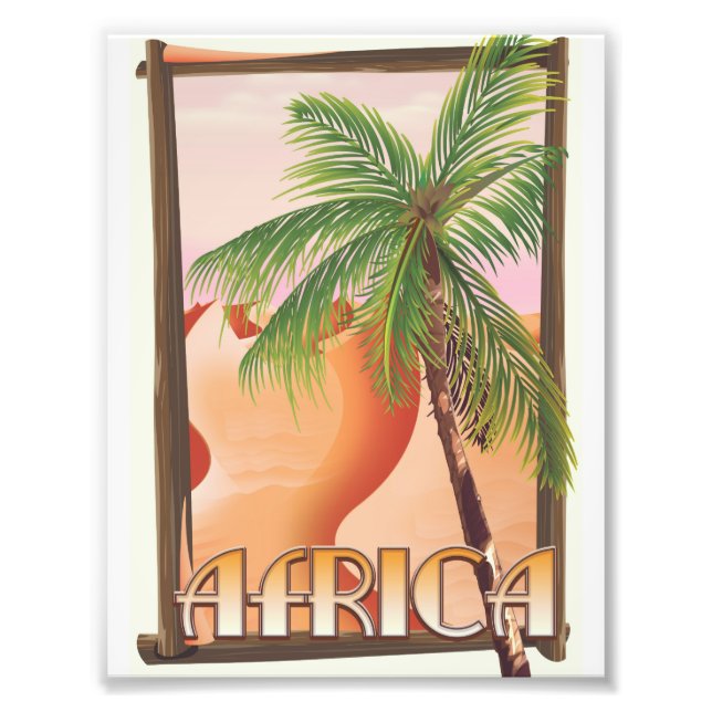African desert travel poster (Front)