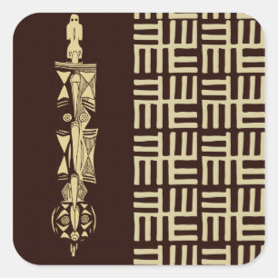 African Design #1 @ Stylnic Square Sticker