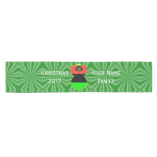 African Diaspora Angel Christmas Flag Personalised Short Table Runner