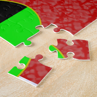 African Diaspora Angel Flag Red White Personalised Jigsaw Puzzle