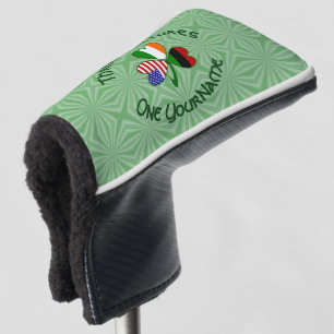African Diaspora Irish American Shamrock Personal Golf Head Cover