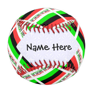 African Diaspora or American Flag Tiles Personal Baseball