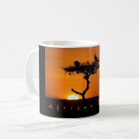 African Dream sunset romantic photo with text