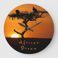 African Dream sunset romantic photo with text