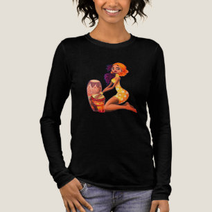 African Drummer Girl T-Shirt Tri-Blend Shirt