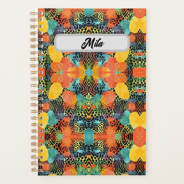 African Elegance: Ankara Fabric Collection for the Planner (Front)