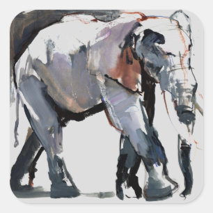 African Elephant 2012 Square Sticker