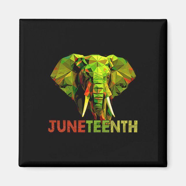 African Elephant Art Freedom Black History  Magnet (Front)