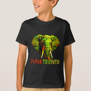 African Elephant Art Freedom Black History  T-Shirt