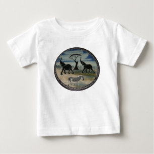 African Elephant Art Print Baby T-Shirt