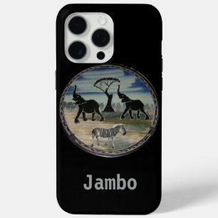African Elephant Art Print iPhone 15 Pro Max Case
