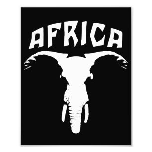 African Elephant Face   Africa Photo Print