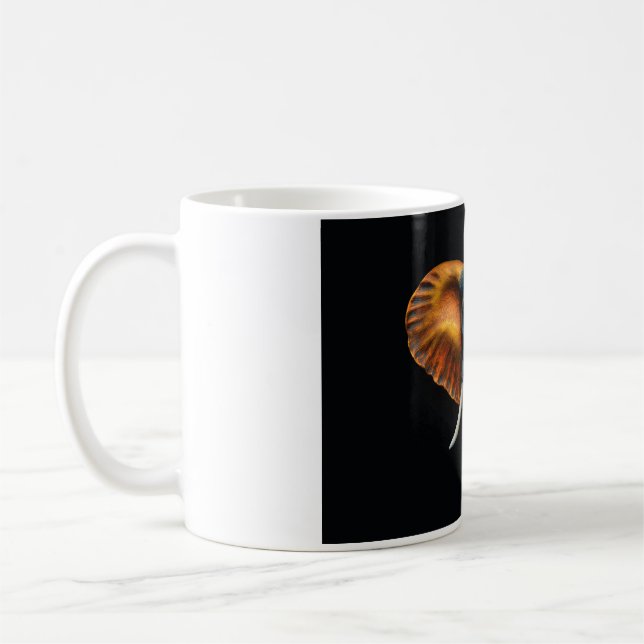African elephant head  coffee mug (Left)