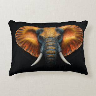 African elephant head decorative cushion