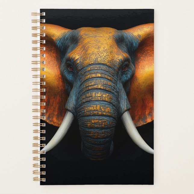 African elephant head  planner (Front)