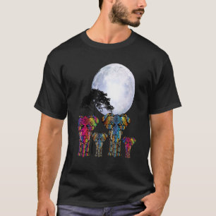 African Elephant Henna Stylish Artistic Save The E T-Shirt