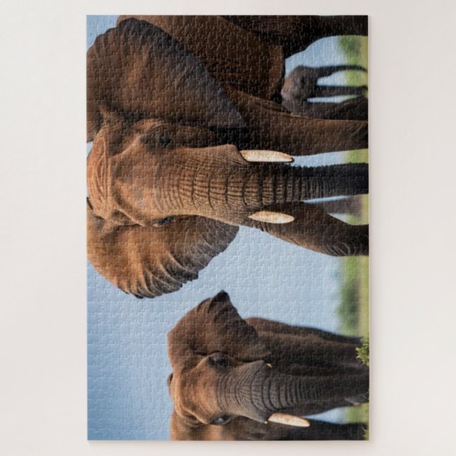 African Elephant Jigsaw Puzzle (Vertical)