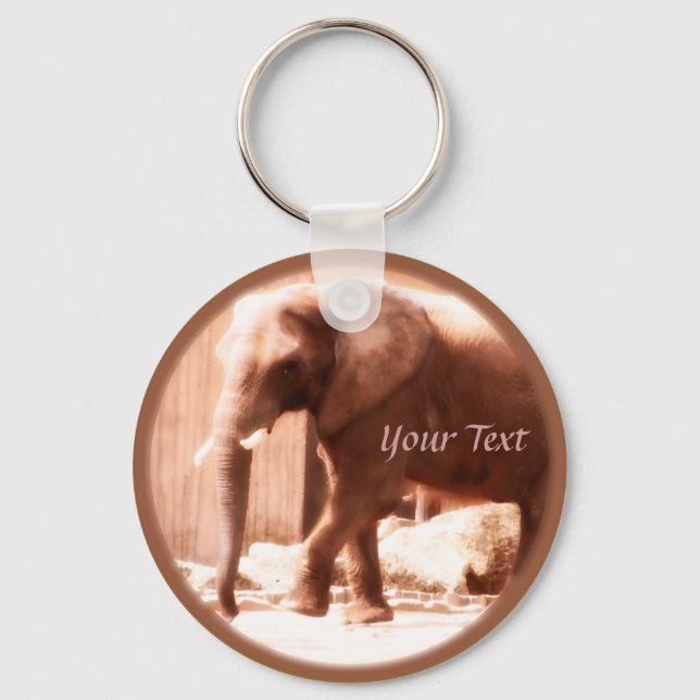 African Elephant Keychain (Front)
