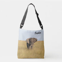 African Elephant Natural Setting Personalise Name