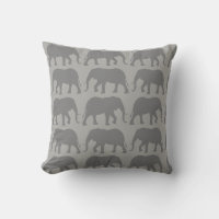 African Elephant Silhouettes Pattern