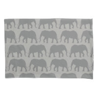 African Elephant Silhouettes Pattern