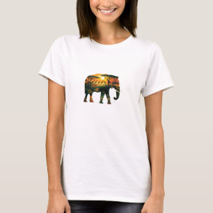 African Elephant Sunset Safari Nature Lovers Shirt
