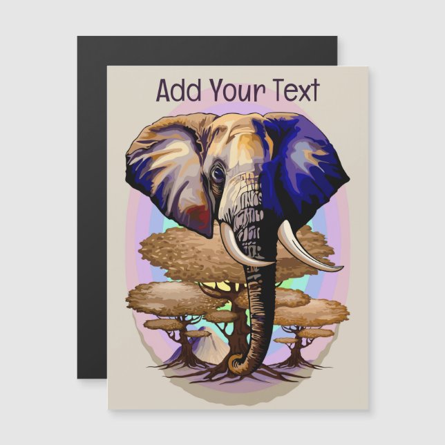 African Elephant Surreal Portrait  (Front/Back)