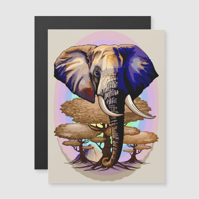 African Elephant Surreal Portrait  (Front/Back)